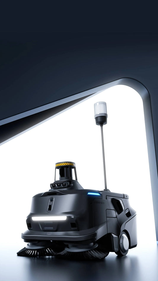 PUDU MT1 Max outdoor robotic sweeper in manufacturer product imagery