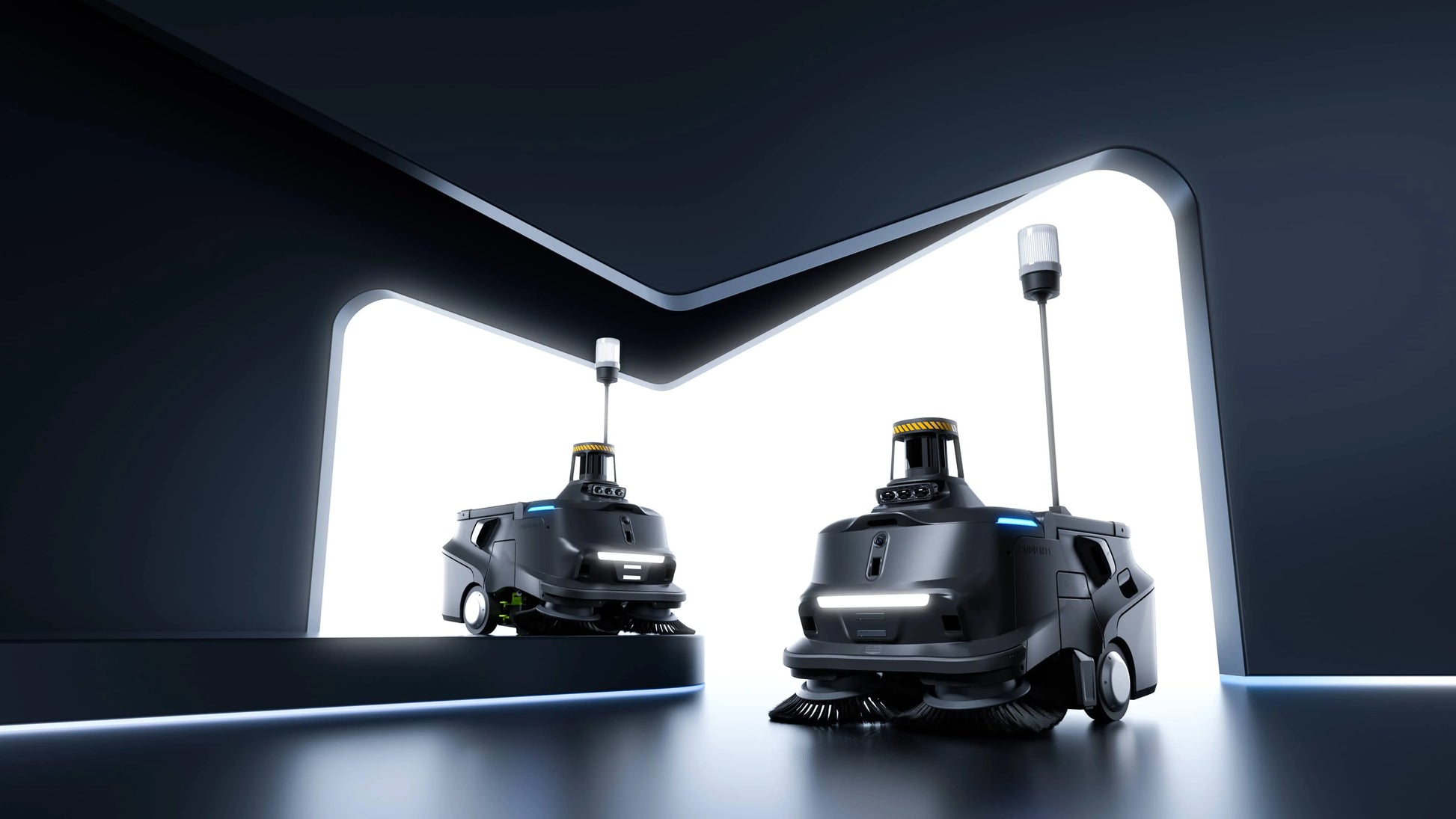 PUDU MT1 Max outdoor robotic sweeper feature image